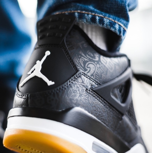 Air Jordan 4 Retro SE Laser Black Gum (30th Anniversary) 10Mens